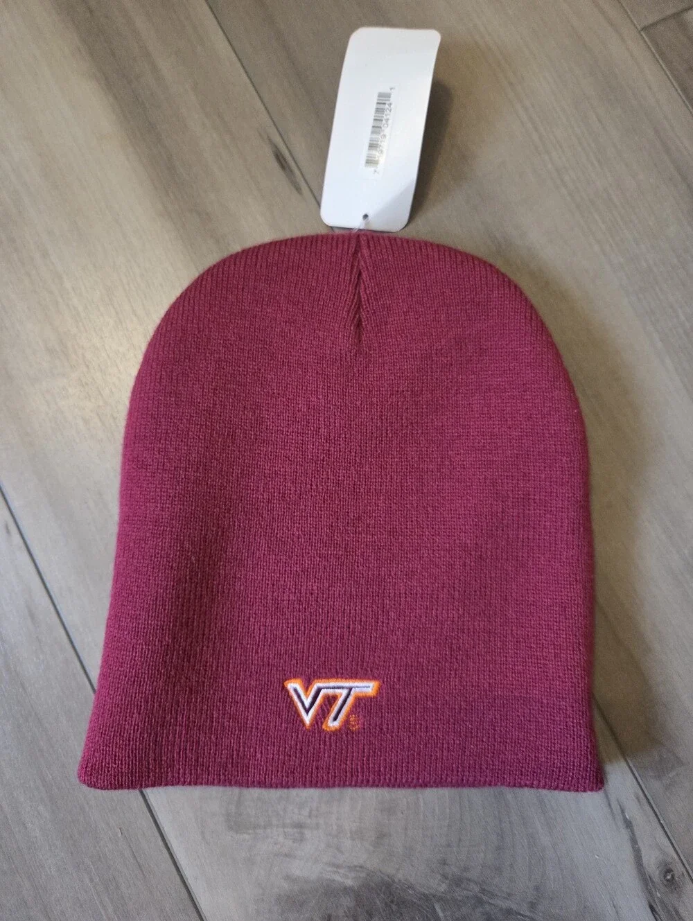 Virginia Tech Maroon Beanie with Logo